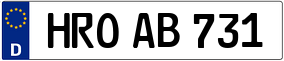 Trailer License Plate